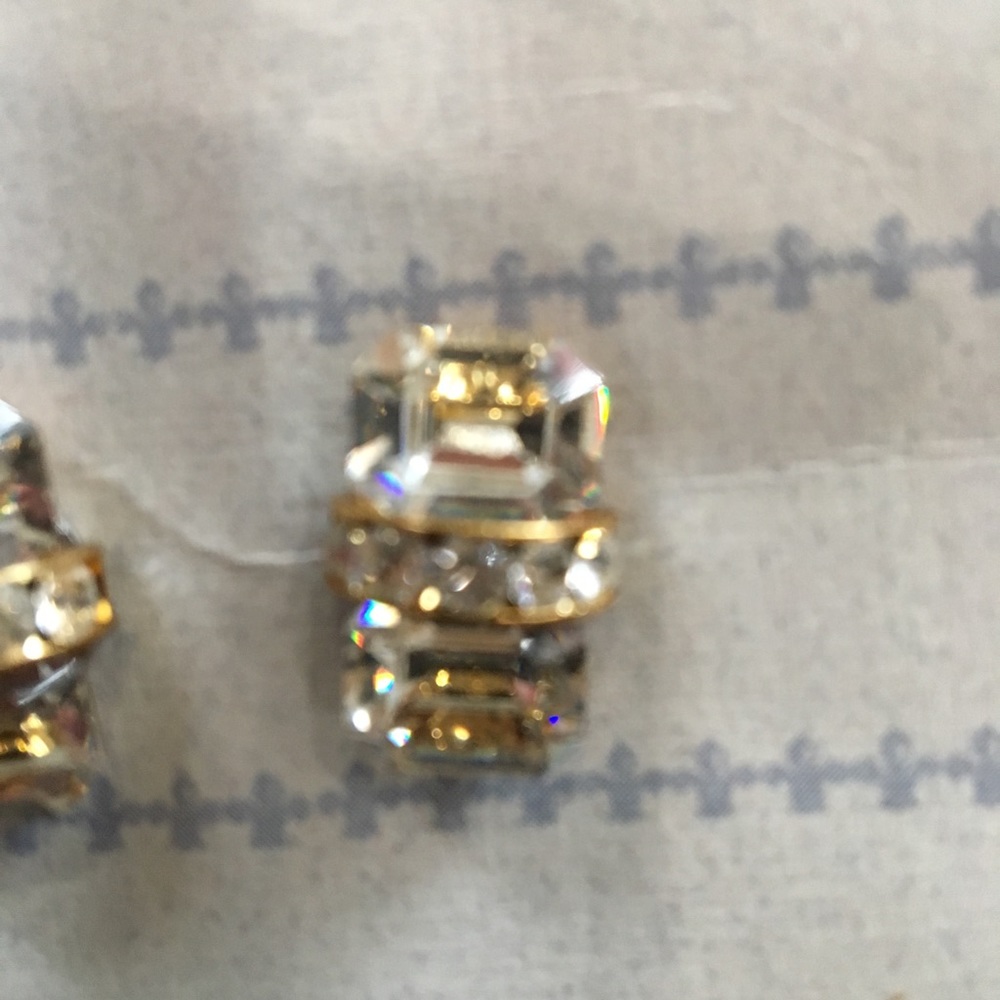Crystal earrings, with Swarovski crystals. - Picture 2 of 8